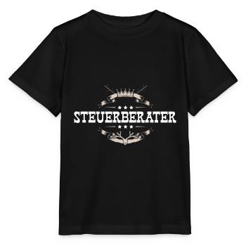 Steuerberater Beruf - Stanley/Stella Kinder T-Shirt MINI CREATOR  - Schwarz - Vorne - Mikhail (115cm)