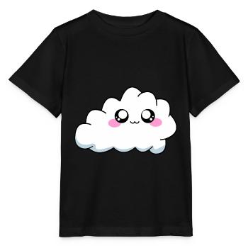 Kawaii Cloud Cloud Manga Anime Gift - Stanley/Stella MINI CREATOR Kids’ T-Shirt - black - Front - Mikhail (115cm)