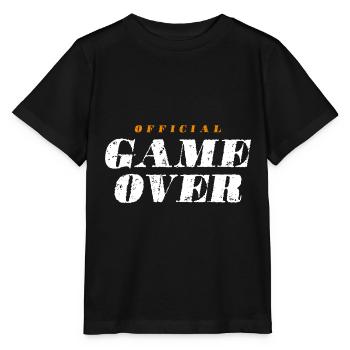 Citation Game Over - T-shirt bio MINI CREATOR Stanley/Stella Enfant - noir - Devant - Mikhail (115cm)
