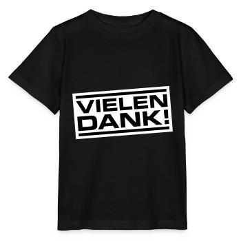 Vielen Dank Danke - Stanley/Stella Kinder T-Shirt MINI CREATOR  - Schwarz - Vorne - Mikhail (115cm)