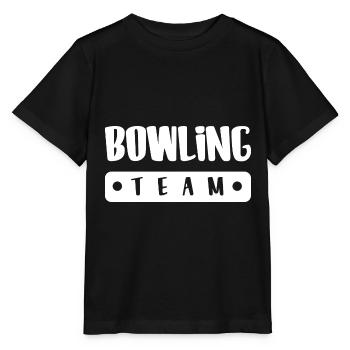 Bowling Team - Stanley/Stella Kinder T-Shirt MINI CREATOR  - Schwarz - Vorne - Mikhail (115cm)