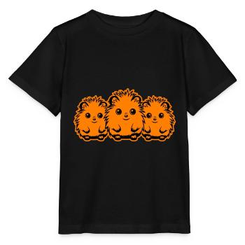 Hérisson Mignon Mignon Bébé - T-shirt bio MINI CREATOR Stanley/Stella Enfant - noir - Devant - Mikhail (115cm)