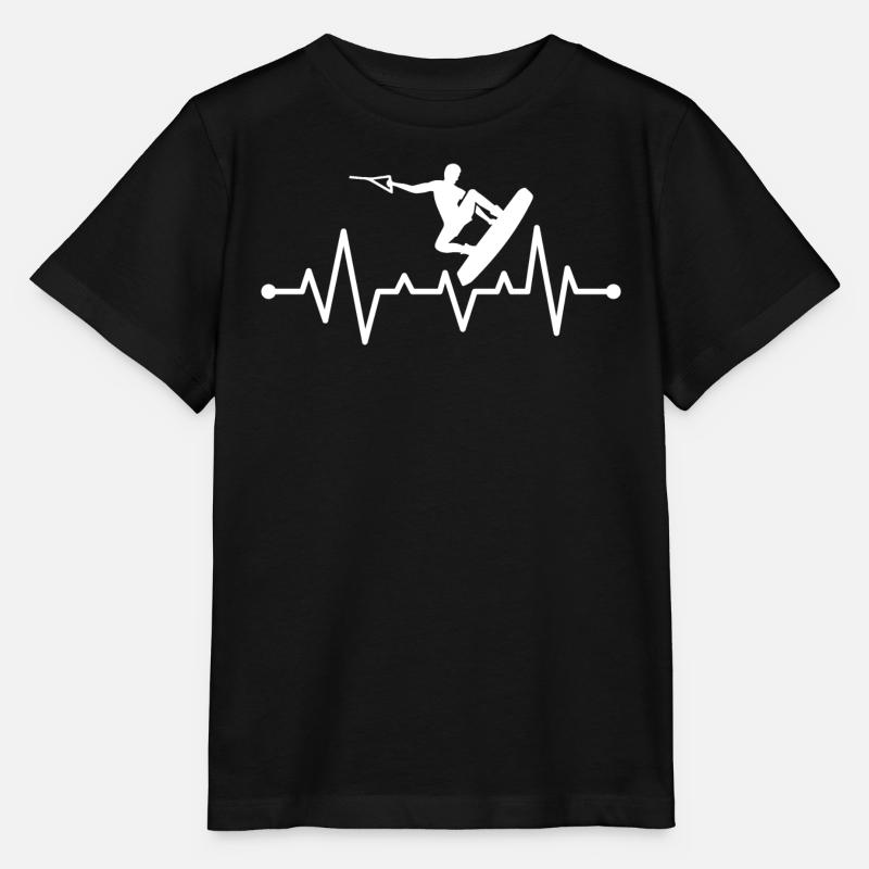wakeboarden herzschlag wakeboard wakeboarder - T-shirt bio MINI CREATOR Stanley/Stella Enfant - noir