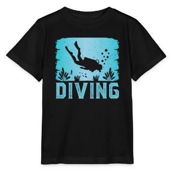 diving - T-shirt bio MINI CREATOR Stanley/Stella Enfant - noir - Devant - Mikhail (115cm)