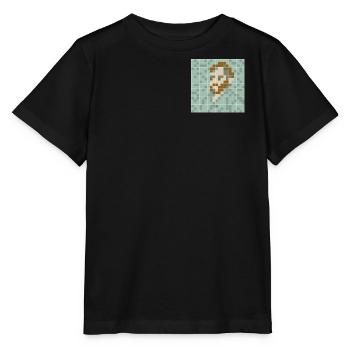 Van Gogh - Autoportrait - PixelArt Self-Portrait - T-shirt bio MINI CREATOR Stanley/Stella Enfant - noir - Devant - Mikhail (115cm)