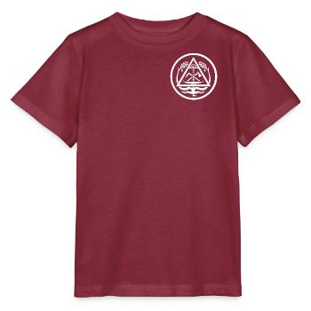 Signe de la guilde des charpentiers – armoiries traditionnelles - T-shirt bio MINI CREATOR Stanley/Stella Enfant - bordeaux - Devant - Kain (125cm)