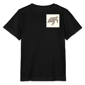 Baie des Tortues - T-shirt bio MINI CREATOR Stanley/Stella Enfant - noir - Devant - Mikhail (115cm)