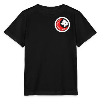 Loup Rouge & Blanc - T-shirt bio MINI CREATOR Stanley/Stella Enfant - noir - Devant - Mikhail (115cm)