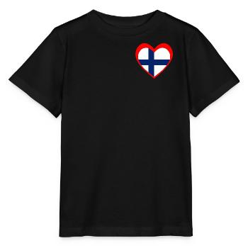 Suomi Sydän – Rakkaus Suomeen - T-shirt bio MINI CREATOR Stanley/Stella Enfant - noir - Devant - Mikhail (115cm)
