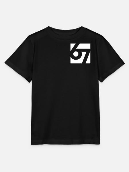 67 "six seven" block style - Stanley/Stella Kinder T-Shirt MINI CREATOR - Schwarz