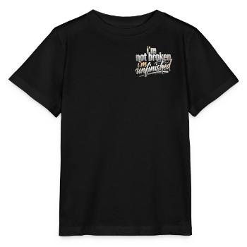 Ich bin nicht kaputt unvollendet - Stanley/Stella Kinder T-Shirt MINI CREATOR  - Schwarz - Vorne - Mikhail (115cm)