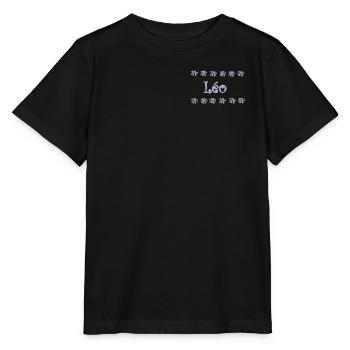 Leo Ornate Floral - Stanley/Stella MINI CREATOR Kids’ T-Shirt - black - Front - Mikhail (115cm)