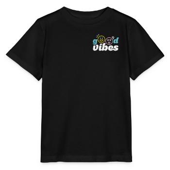 good_vibes - Stanley/Stella Kinder T-Shirt MINI CREATOR  - Schwarz - Vorne - Mikhail (115cm)
