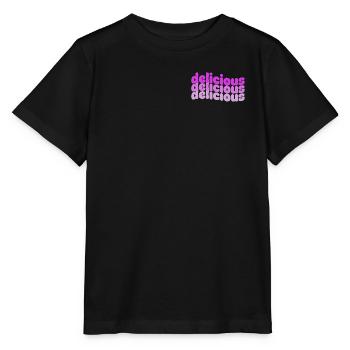 Delicious Typo Gradient Muster - Stanley/Stella Kinder T-Shirt MINI CREATOR  - Schwarz - Vorne - Mikhail (115cm)