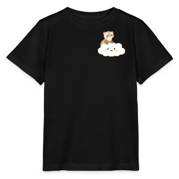 Frettchen_auf_Wolke - T-shirt bio MINI CREATOR Stanley/Stella Enfant - noir - Devant - Mikhail (115cm)