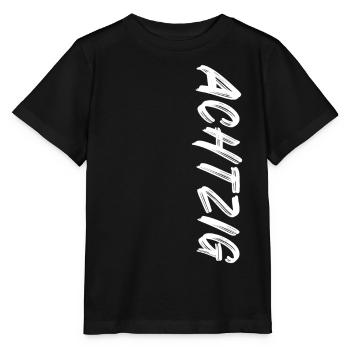 80 / Achtzig / 80. Geburtstag - Stanley/Stella Kinder T-Shirt MINI CREATOR  - Schwarz - Vorne - Mikhail (115cm)