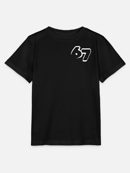 67 "six seven" drawn - Stanley/Stella Kinder T-Shirt MINI CREATOR - Schwarz