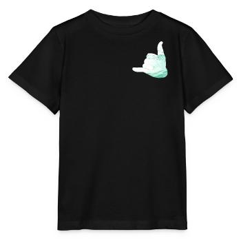 salut surfeur shaka - T-shirt bio MINI CREATOR Stanley/Stella Enfant - noir - Devant - Mikhail (115cm)