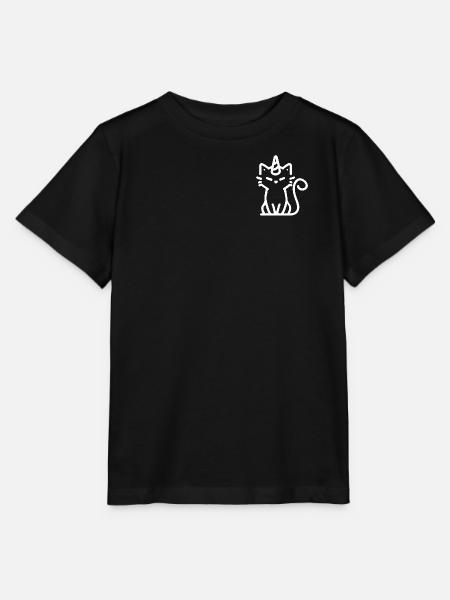 Chat-licorne - T-shirt bio MINI CREATOR Stanley/Stella Enfant - noir