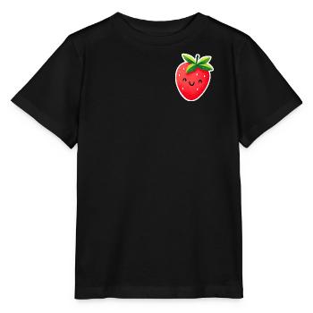 Süßes Erdbeerlächeln - Stanley/Stella Kinder T-Shirt MINI CREATOR  - Schwarz - Vorne - Mikhail (115cm)