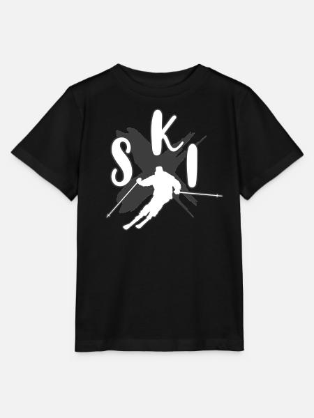 skifahren - Stanley/Stella Kinder T-Shirt MINI CREATOR  - Schwarz