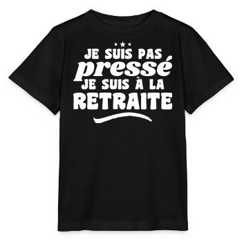 I'm Not in a Hurry I'm Retired - Stanley/Stella MINI CREATOR Kids’ T-Shirt - black - Front - Mikhail (115cm)