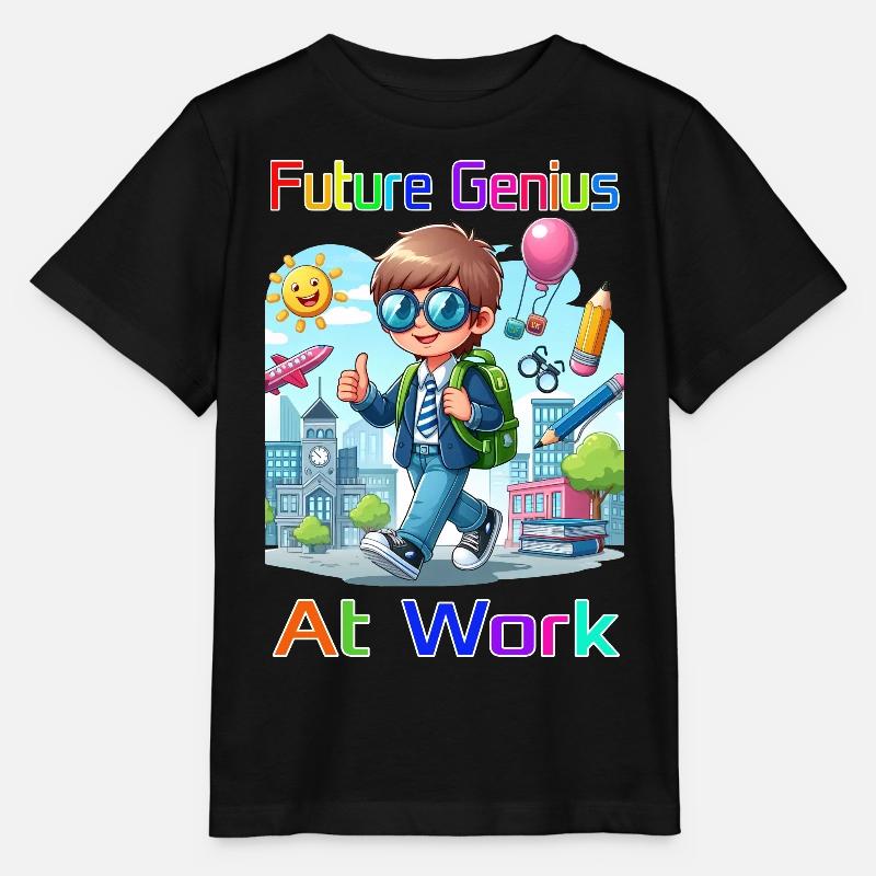 Future Genius at work - Stanley/Stella Kinder T-Shirt MINI CREATOR  - Schwarz
