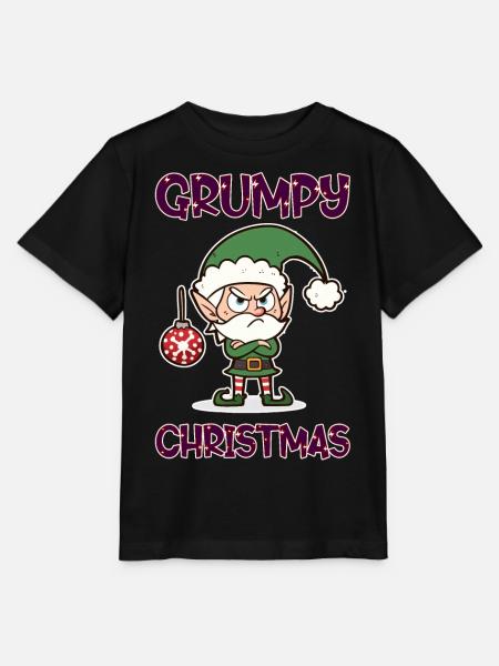 Grumpy Christmas Elf - Stanley/Stella Kinder T-Shirt MINI CREATOR - Schwarz
