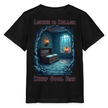Cadavre dans le sous-sol - Garde ton sang-froid - T-shirt bio MINI CREATOR Stanley/Stella Enfant - noir - Devant - Mikhail (115cm)