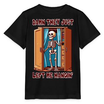 Damn - they just left me hangin' - Stanley/Stella MINI CREATOR Kids’ T-Shirt - black - Front - Mikhail (115cm)