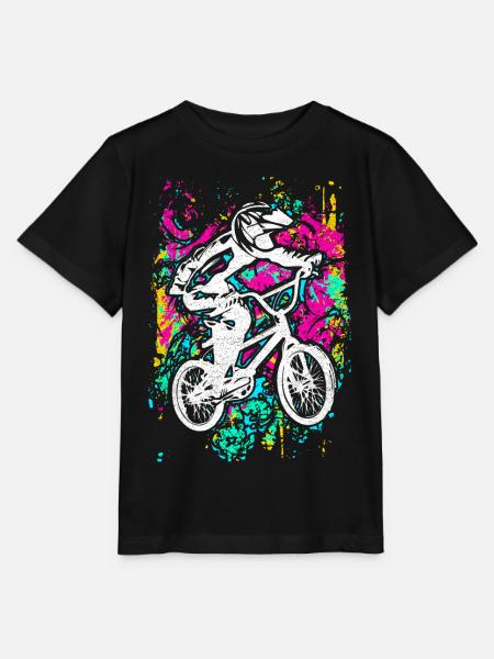 BMX vélo | Roue BMX | Cool BMX | BMX Cadeau - T-shirt bio MINI CREATOR Stanley/Stella Enfant - noir