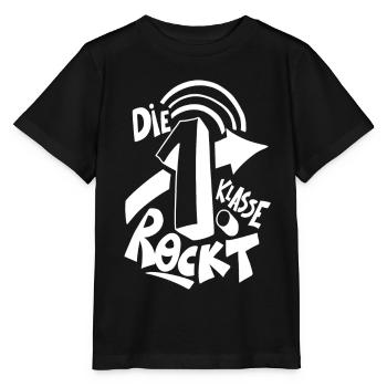 Einschulung - Stanley/Stella Kinder T-Shirt MINI CREATOR  - Schwarz - Vorne - Mikhail (115cm)
