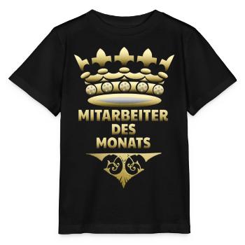 Mitarbeiter des Monats - Stanley/Stella Kinder T-Shirt MINI CREATOR  - Schwarz - Vorne - Mikhail (115cm)