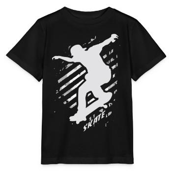 SK8R | | de skate Patineur | Patinage de skateboard - T-shirt bio MINI CREATOR Stanley/Stella Enfant - noir - Devant - Mikhail (115cm)