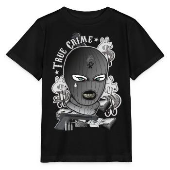 True crime - Stanley/Stella MINI CREATOR Kids’ T-Shirt - black - Front - Mikhail (115cm)