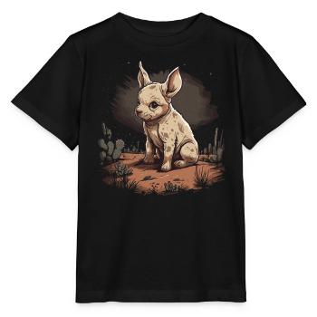 Chien du désert africain Bébé Afrique Chien sauvage - T-shirt bio MINI CREATOR Stanley/Stella Enfant - noir - Devant - Mikhail (115cm)