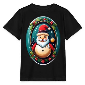 Santa Claus - Stanley/Stella MINI CREATOR Kids’ T-Shirt - black - Front - Mikhail (115cm)