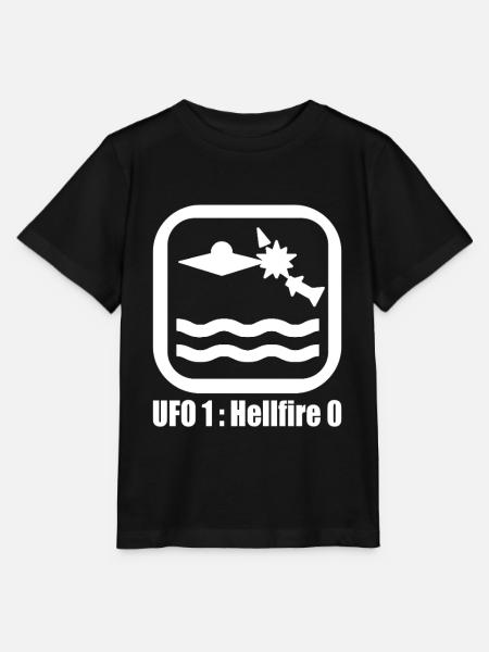 UFO Rocket weiß 1:0 Meme T-Shirt - Stanley/Stella Kinder T-Shirt MINI CREATOR - Schwarz