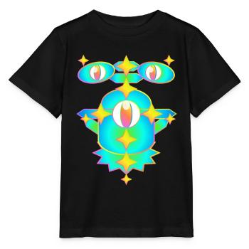 Star Miles Version 2 - Stanley/Stella MINI CREATOR Kids’ T-Shirt - black - Front - Mikhail (115cm)