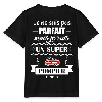 Super Firefighter Fire Hero Feuerwehrauto - Stanley/Stella Kinder T-Shirt MINI CREATOR  - Schwarz - Vorne - Mikhail (115cm)