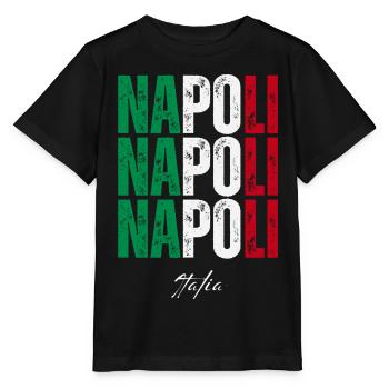 Neapel Italien, Souvenir von Neapel - Stanley/Stella Kinder T-Shirt MINI CREATOR  - Schwarz - Vorne - Mikhail (115cm)