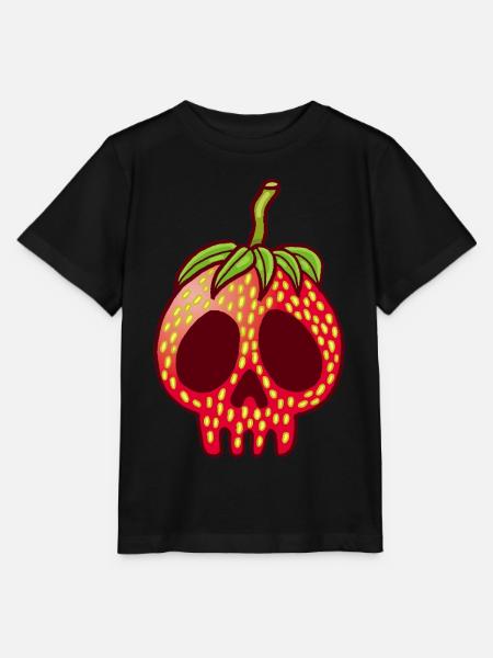Erdbeerschädel - Stanley/Stella Kinder T-Shirt MINI CREATOR - Schwarz