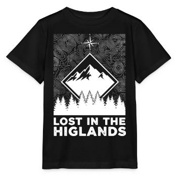 Perdu dans les Highlands - T-shirt bio MINI CREATOR Stanley/Stella Enfant - noir - Devant - Mikhail (115cm)