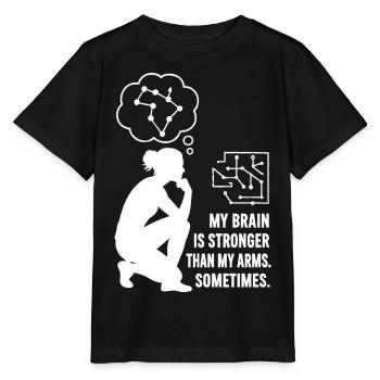Bouldern wie Schach – Kopf schlägt Kraft - Stanley/Stella Kinder T-Shirt MINI CREATOR  - Schwarz - Vorne - Mikhail (115cm)
