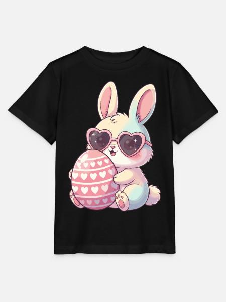 Herzblick Bunny Osterei - Stanley/Stella Kinder T-Shirt MINI CREATOR  - Schwarz