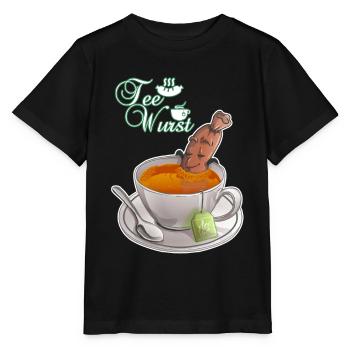 Saucisse au thé - T-shirt bio MINI CREATOR Stanley/Stella Enfant - noir - Devant - Mikhail (115cm)