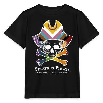 Pirate is Pirate - Stanley/Stella MINI CREATOR Kids’ T-Shirt - black - Front - Mikhail (115cm)