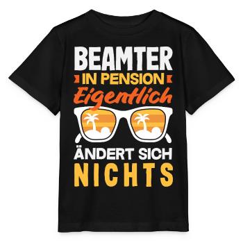 Beamter In Pension Ruhestand - Stanley/Stella Kinder T-Shirt MINI CREATOR  - Schwarz - Vorne - Mikhail (115cm)