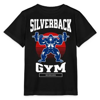 Chemise de sport – Silverback Gym - T-shirt bio MINI CREATOR Stanley/Stella Enfant - noir - Devant - Mikhail (115cm)