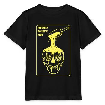 Everyday Raclette Club - Stanley/Stella Kinder T-Shirt MINI CREATOR  - Schwarz - Vorne - Mikhail (115cm)